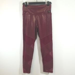 Pink Victoria Secert Ultimate High Waist Shine Mesh Leggings size Large